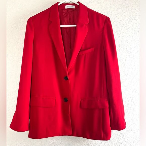 Aritzia Babaton Red Demy Oversized Blazer - Picture 3 of 13